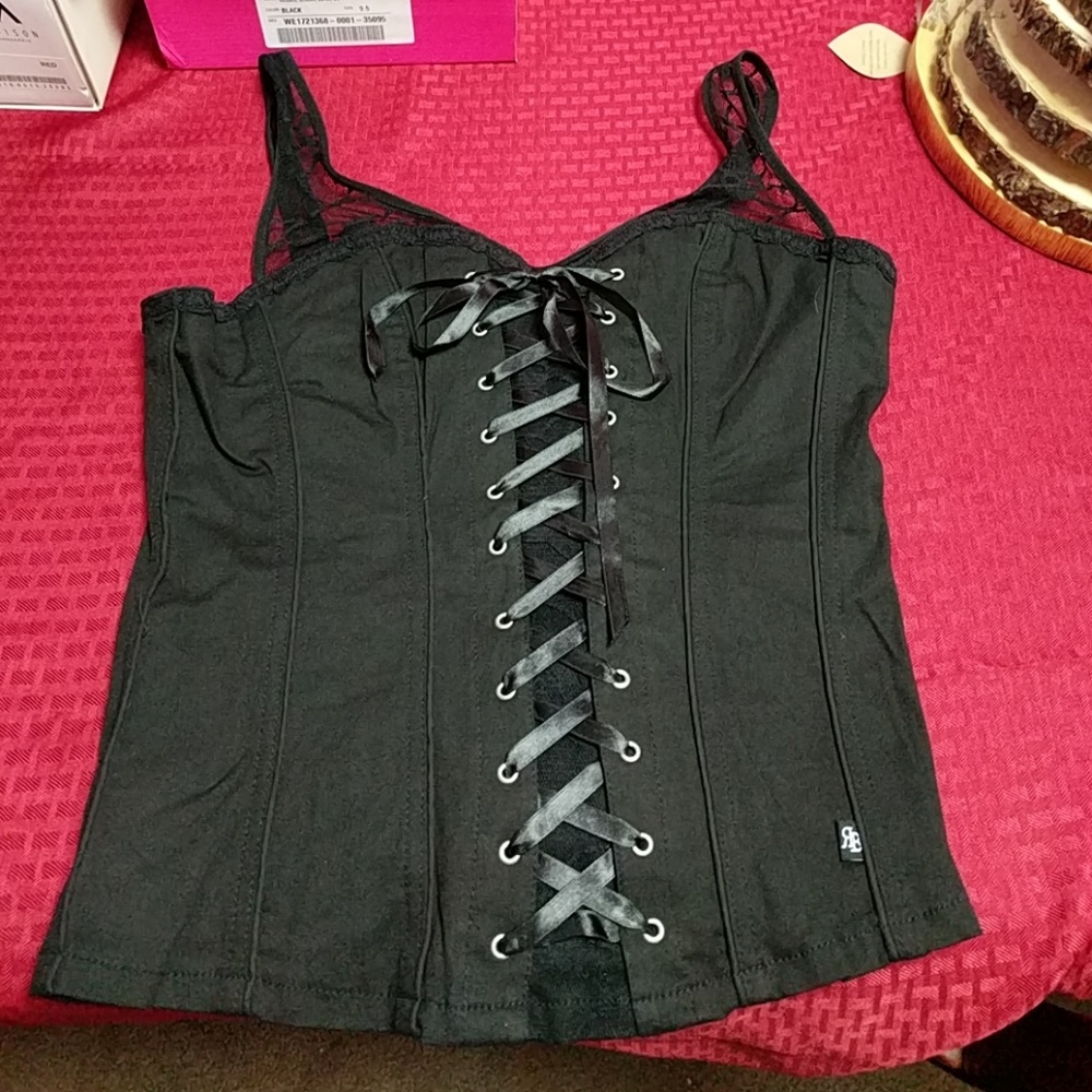 Royal bones lace-up corset